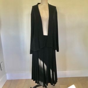 Chico’s Travelers Light Jacket Top & Skirt 1 & 2